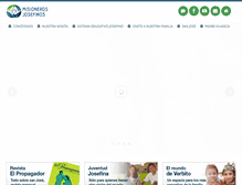 Tablet Screenshot of misionerosjosefinos.org